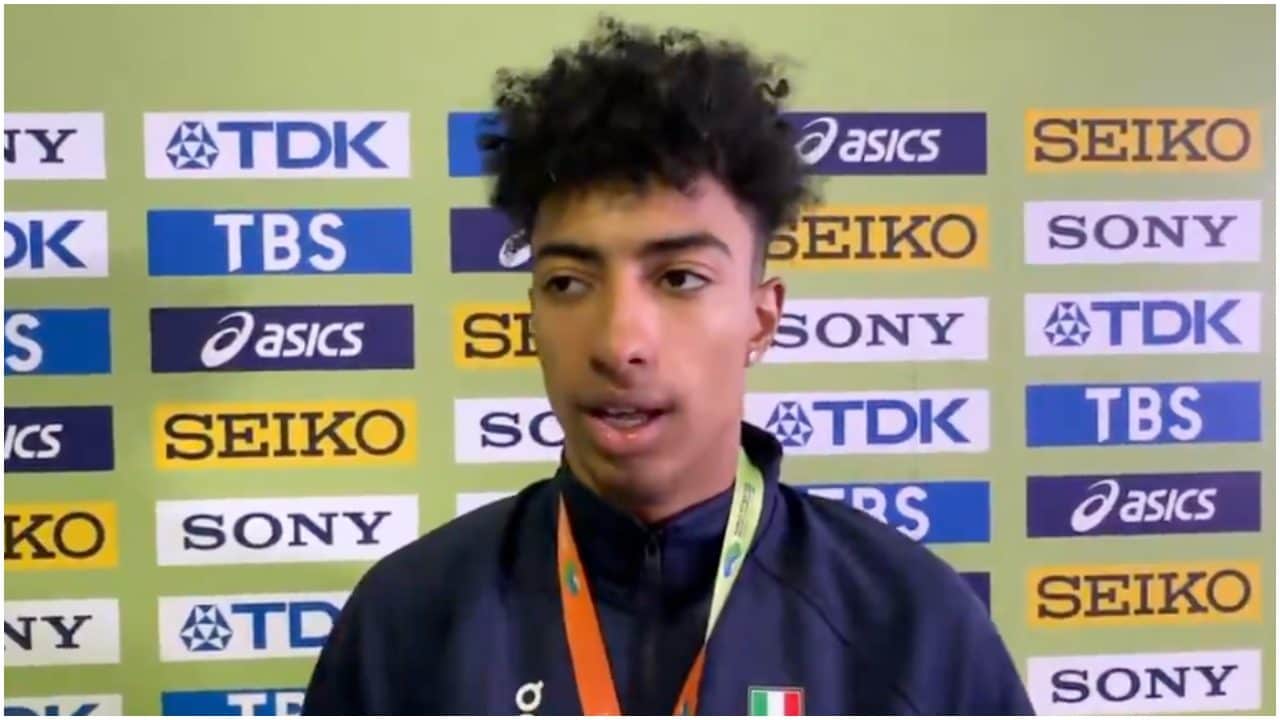 Mattia Furlani dopo l'argento ai Mondiali può raccontarlo: "Stanotte è stato un lago di vomito"