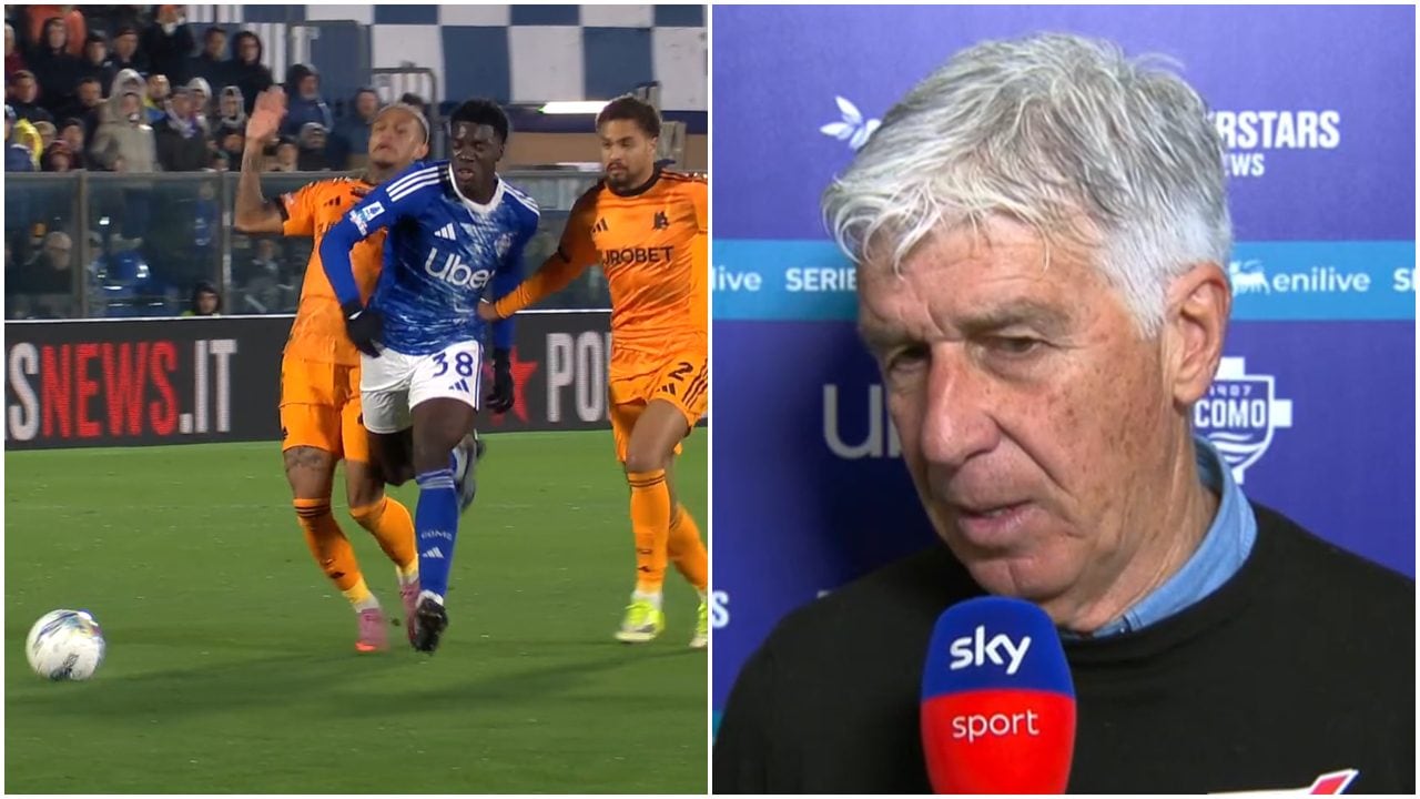 Gasperini sul rosso di Wesley: "Non è la prima volta che il Como ha queste situazioni, le cercano"