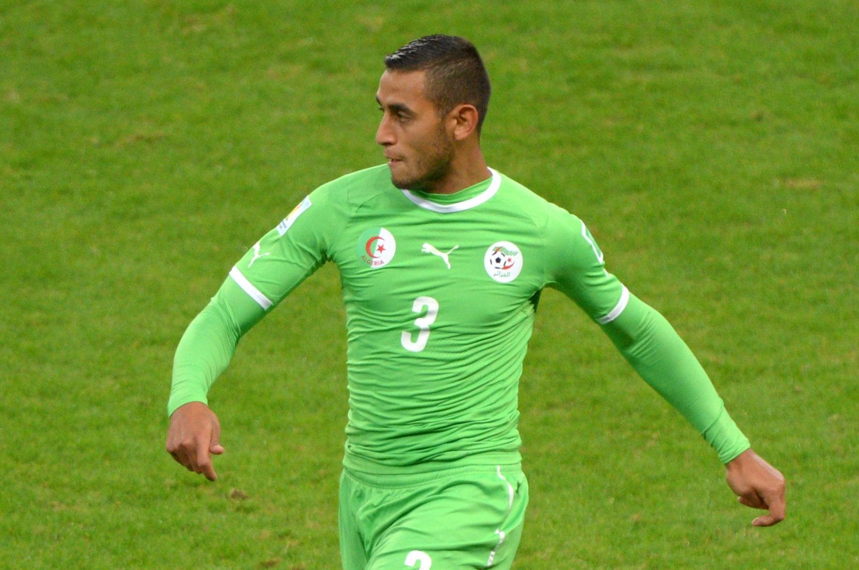 Ghoulam ha vestito 37 volte la maglia della nazionale dell’Algeria