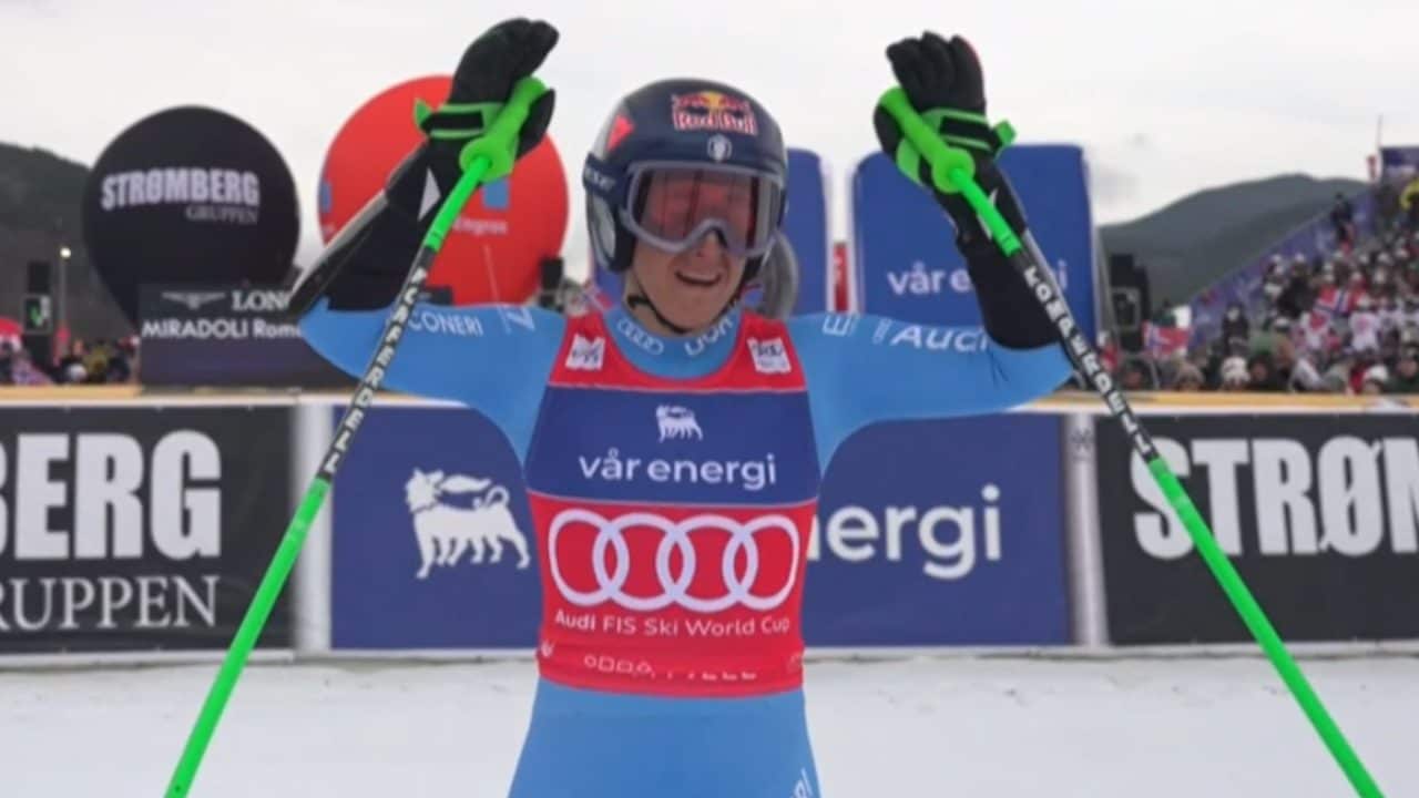 Sofia Goggia in lacrime alla fine del SuperG vinto di Lillehammer&nbsp;