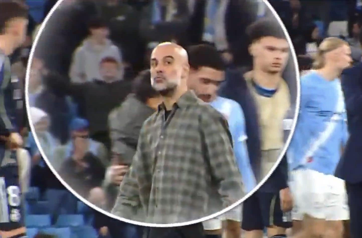 Guardiola ha mandato due baci a Rudiger