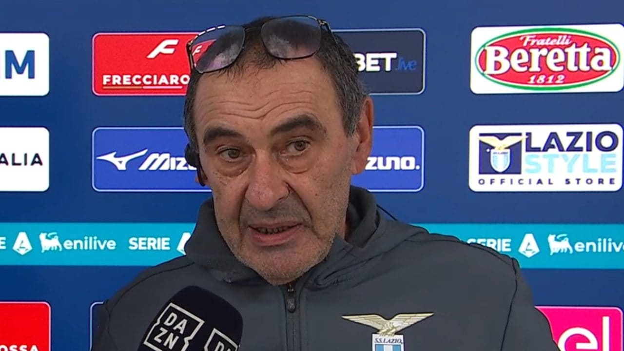 Sarri provato dalla stagione della Lazio: "Una delle più difficili, pur avendo fatto la Serie C"