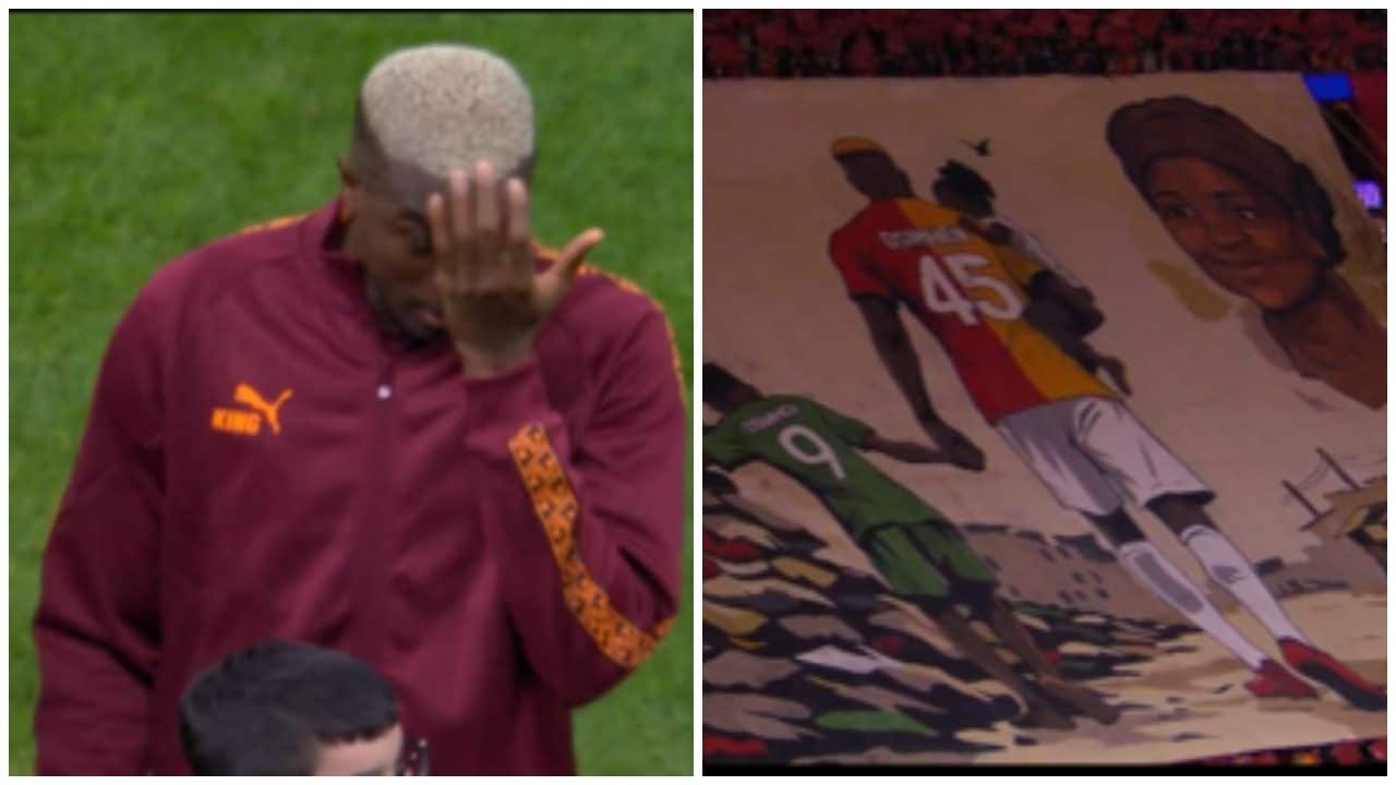 Osimhen in lacrime prima di Galatasaray-Liverpool: i tifosi gli dedicano una coreografia da brividi