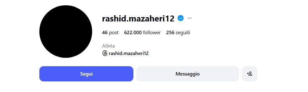 Il profilo Instagram dell’ex portiere della nazionale appare adesso così