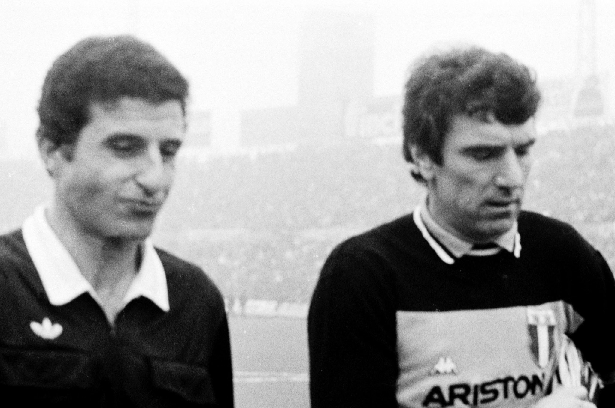 Lo Bello Jr con Dino Zoff in occasione di un match della Juventus