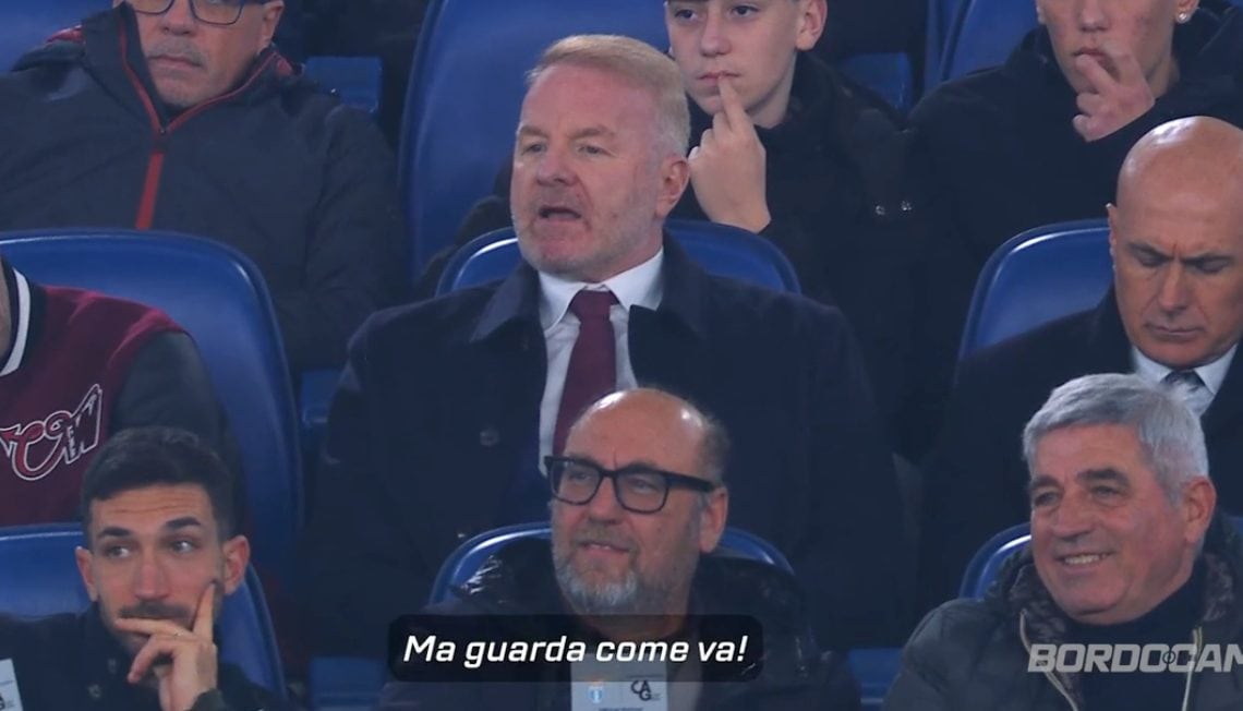 Lo sfogo di Tare ripreso dalle telecamere di DAZN.