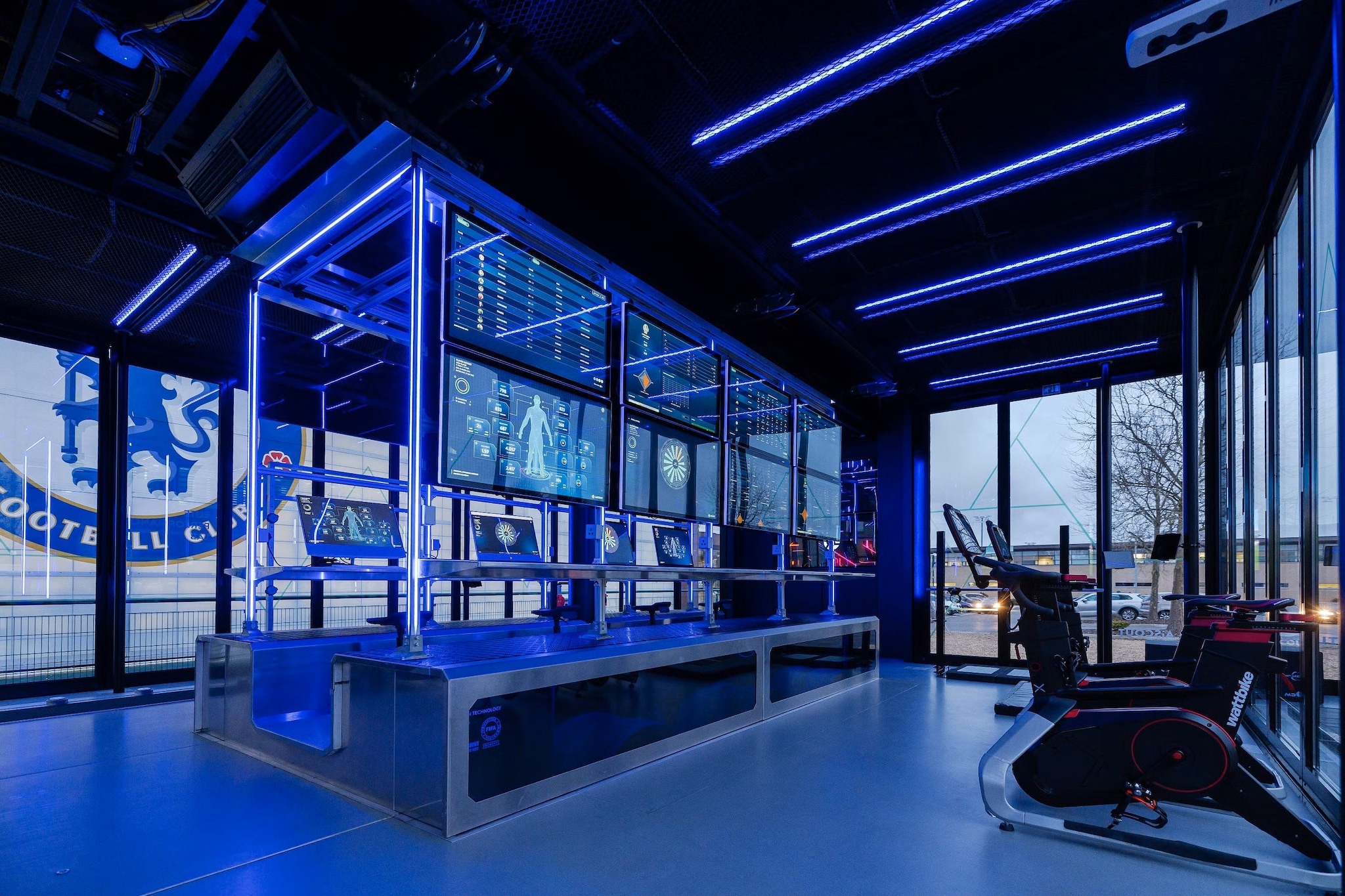 Le strutture nel centro sportivo del Chelsea che utilizzano supporti di Intelligenza Artificiale