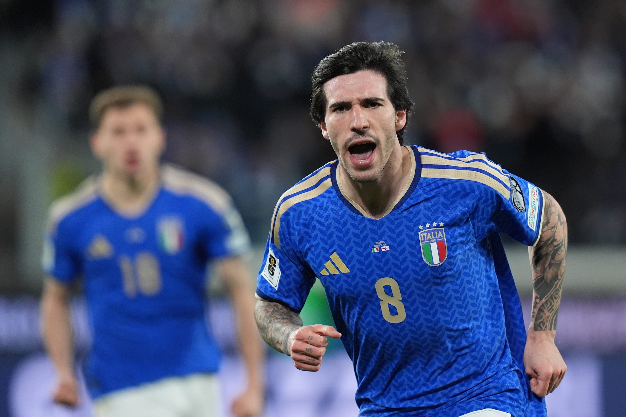 Sandro Tonali ha realizzato il gol che ha sbloccato la semifinale con l’Irlanda del Nord.