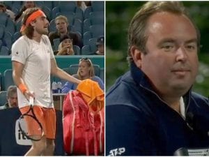 Tsitsipas eliminato da Fils a Miami, attacca l’arbitro: “Dovresti vergognarti, non vedo la palla”