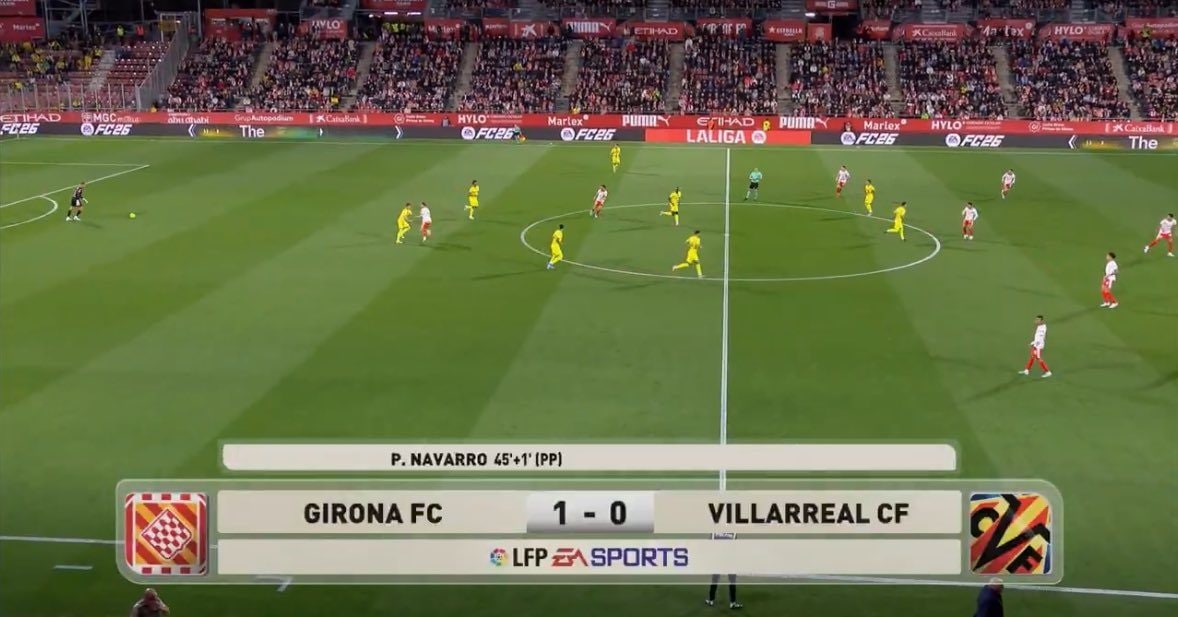 Stesso discorso anche per gli aggiornamenti durante il match.