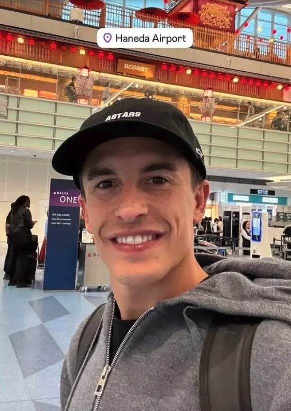 La foto pubblicata da Marc Marquez.