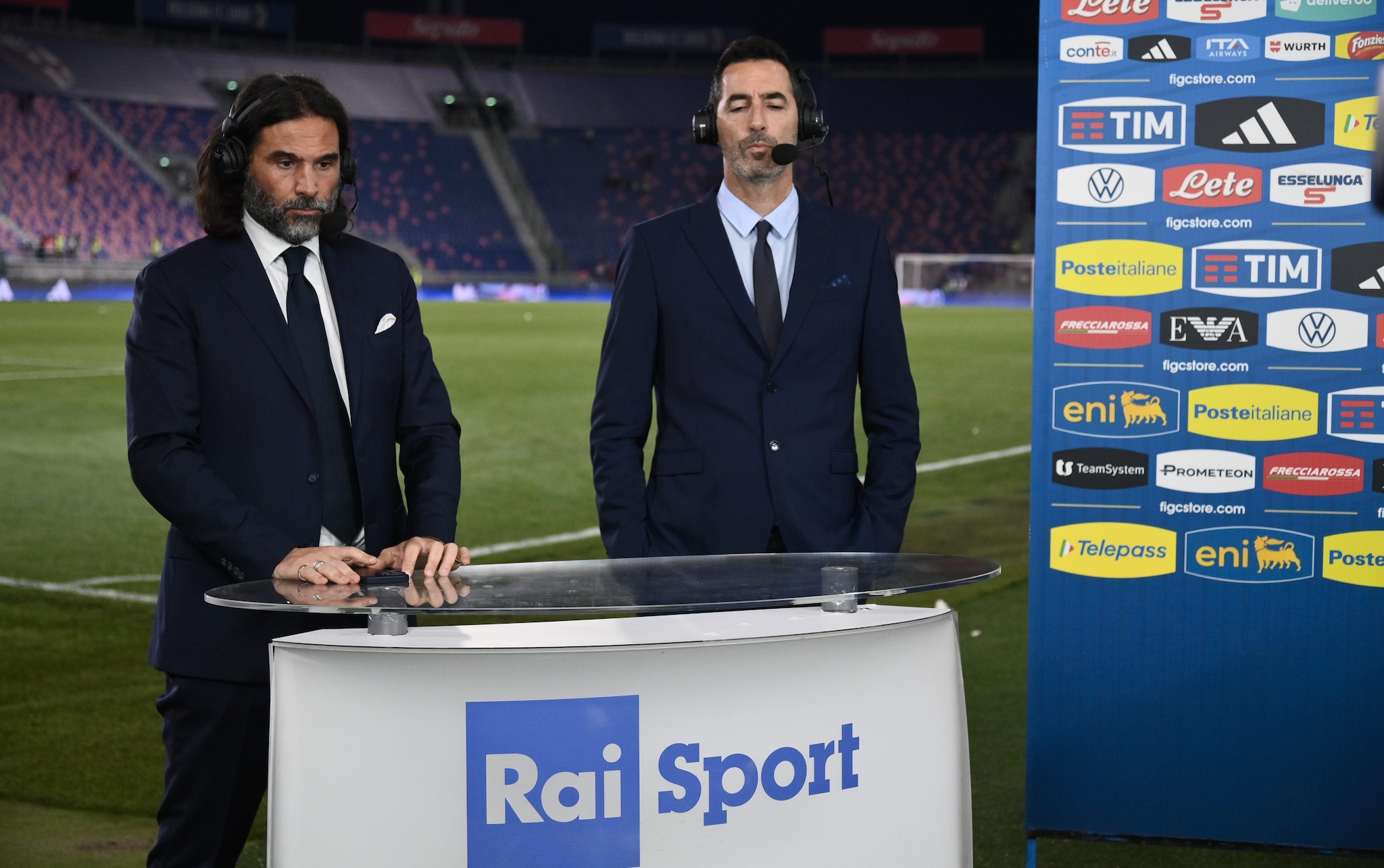 Daniele ’Lele’ Adani opinionista Rai e commentatore per le gare della Nazionale italiana.