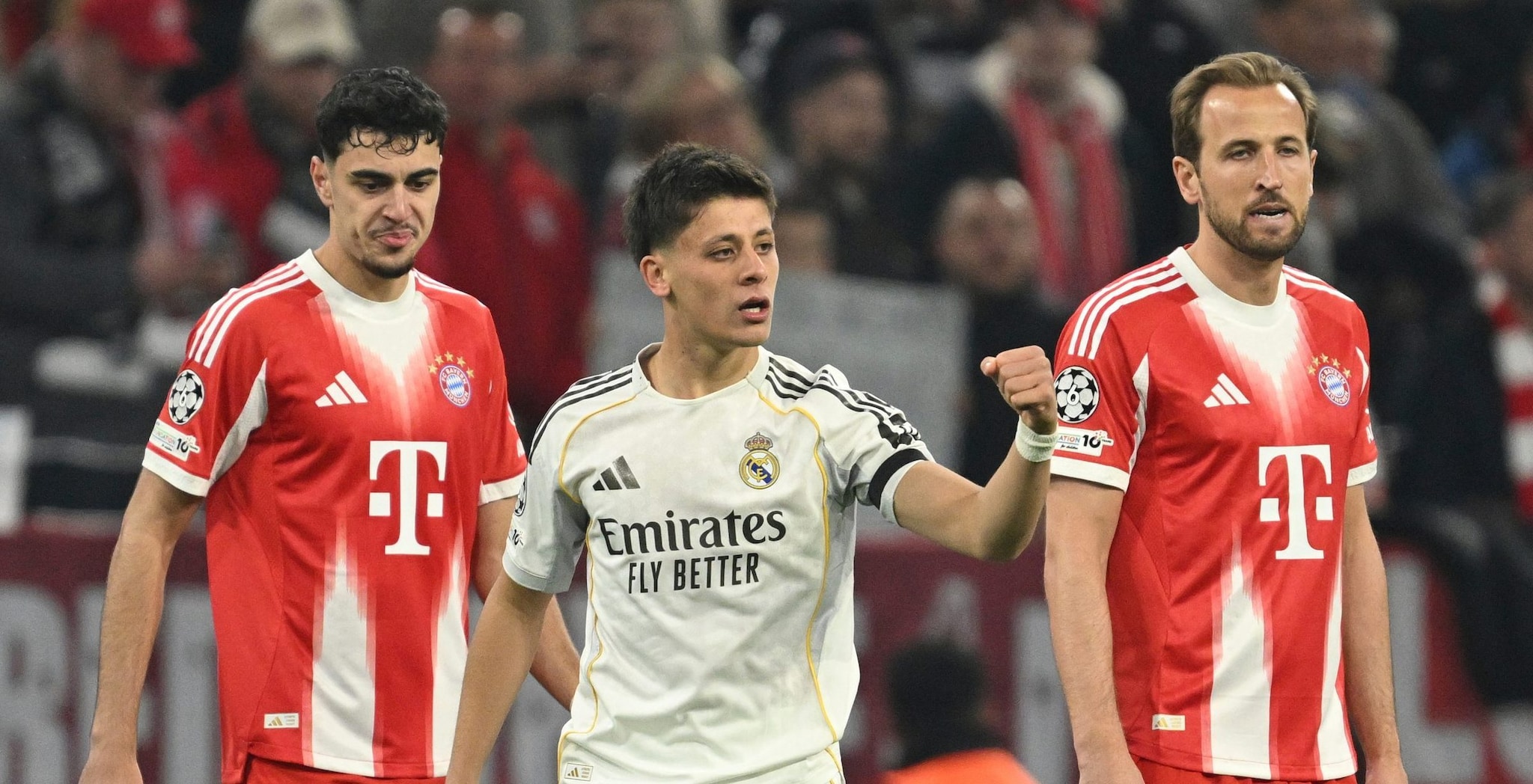 Bayern Monaco-Real Madrid 4-3, risultato finale della partita di Champions: decisivi i gol di Pavlovic, Kane, Luis Diaz e Olise