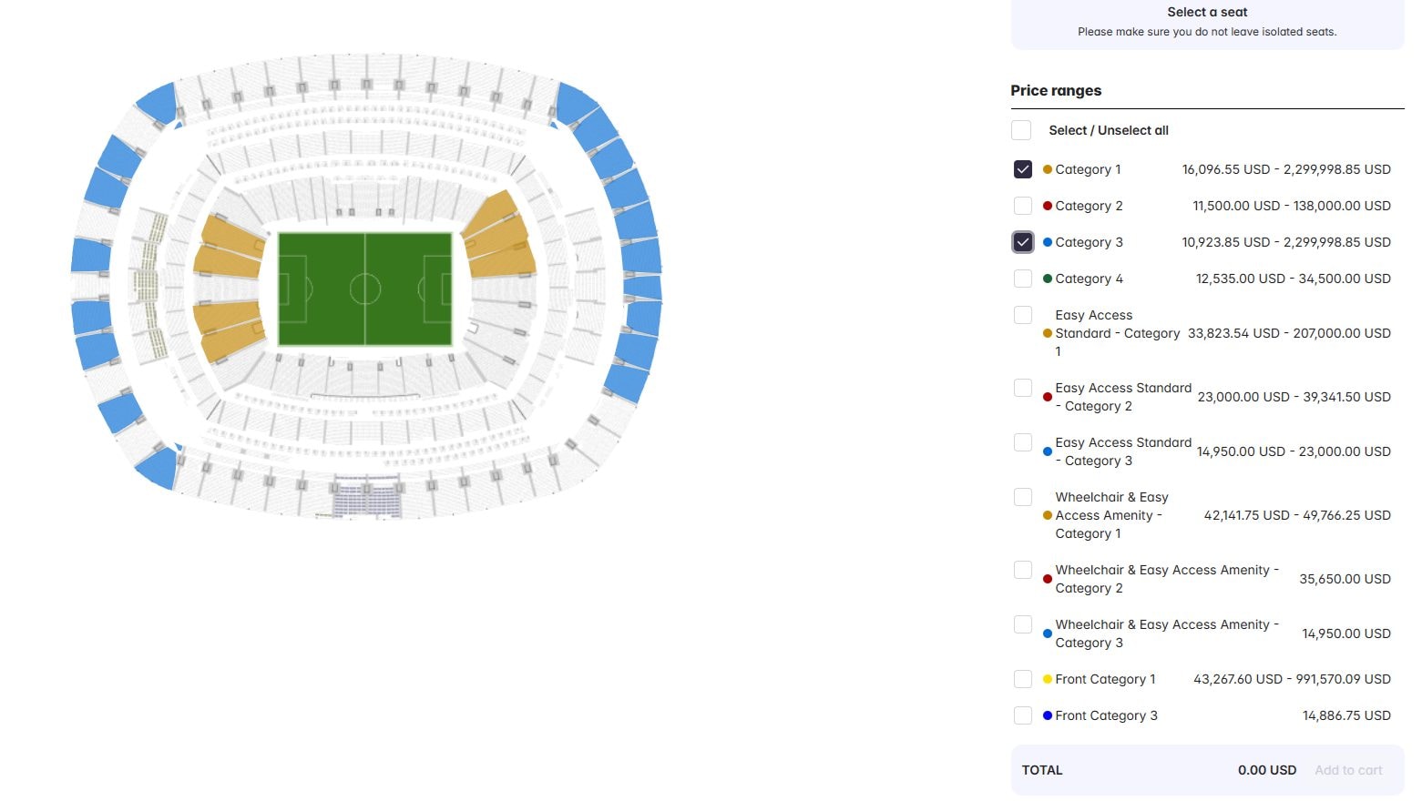 La schermata del sito ufficiale FIFA per la vendita/rivendita dei biglietti: per la finale fino a 2 milioni di euro