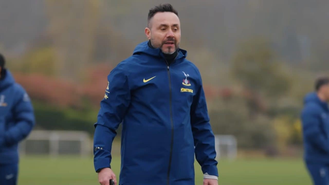 Il video del primo allenamento di De Zerbi al Tottenham ha sorpreso i tifosi: "Divertitevi"