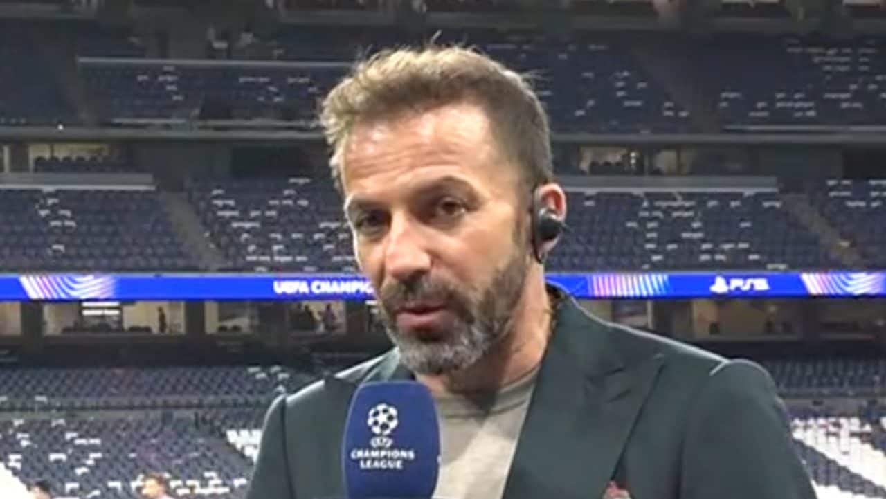 Del Piero: "Dopo Real-Bayern torno a casa con un sorriso triste, mi dispiace per l'Italia"
