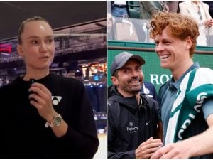 Elena Rybakina sceglie Jannik Sinner per il suo team di Formula 1: lo mette a fare i pit stop