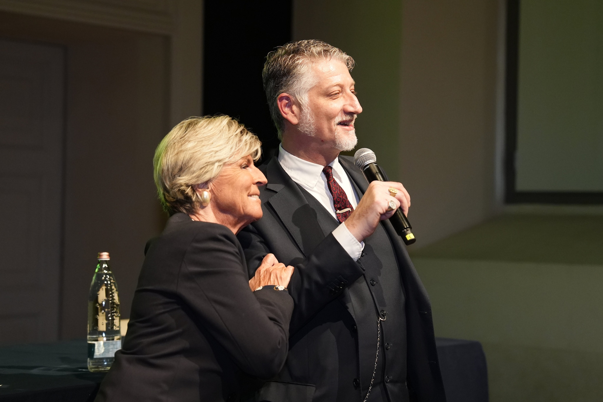 Evelina Christillin in compagnia del Ministro Giuli, in occasione di un evento al Museo Egizio di Torino.