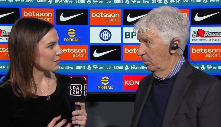 Gasperini imbarazzato in tv dopo Inter-Roma: la domanda su Gatti lo mette in difficoltà