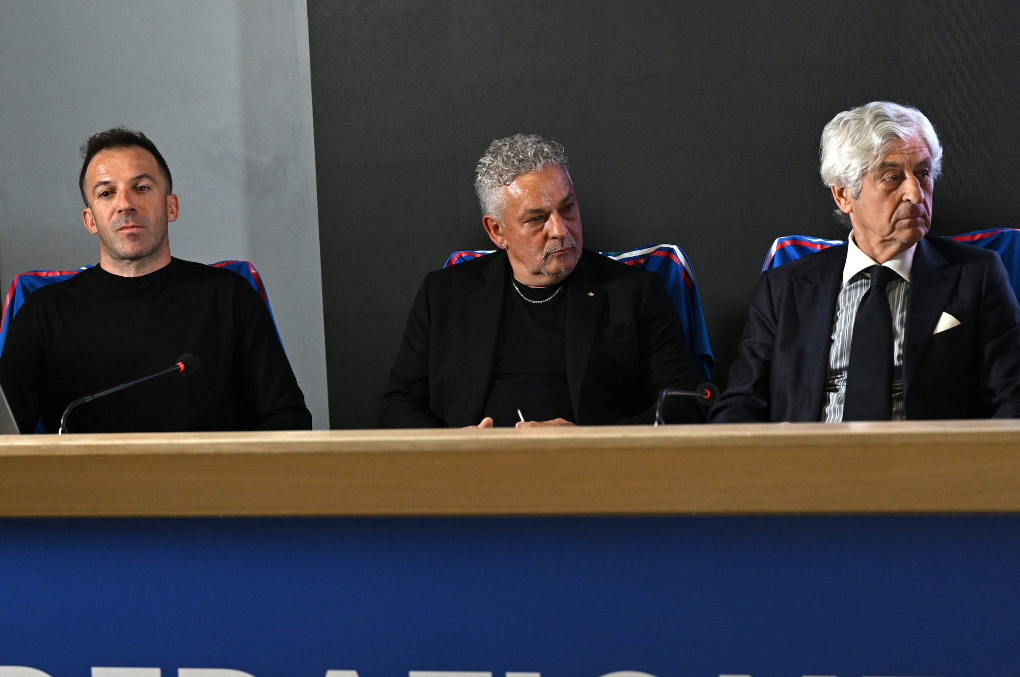 Rivera a Coverciano lo scorso anno con Baggio e Del Piero: tutti grandissimi numeri 10 del calcio italiano