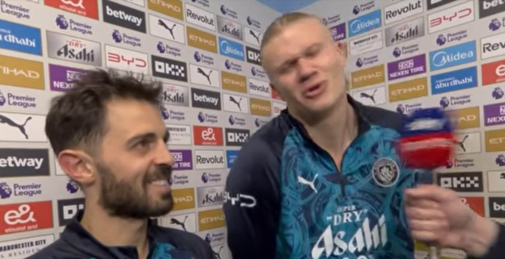 Haaland impreca in diretta e paragona Bernardo Silva a Cannavaro: gaffe in tv dopo City-Arsenal