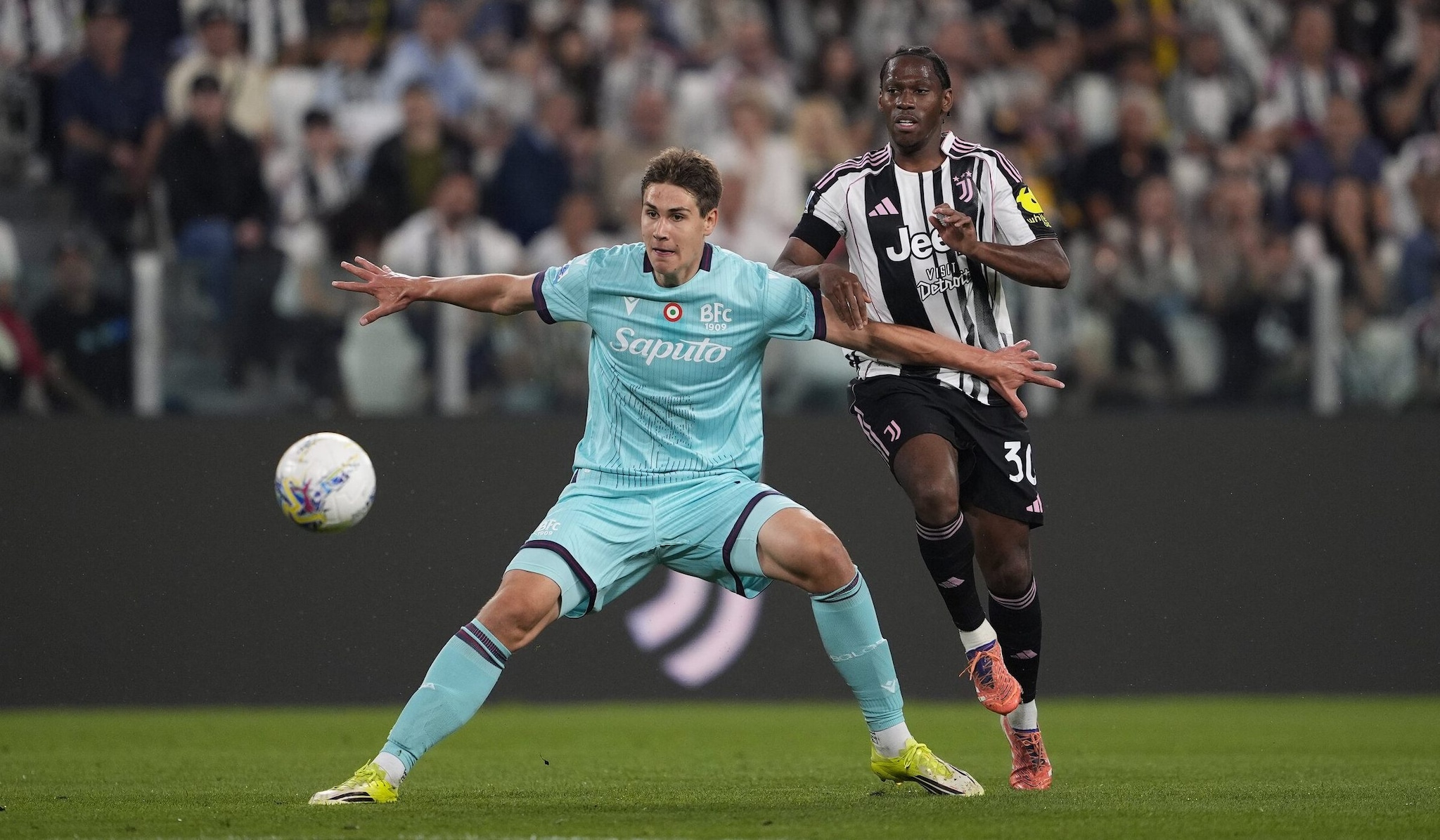 Juventus-Bologna 2-0, risultato finale della partita di Serie A: gol di David e Thuram