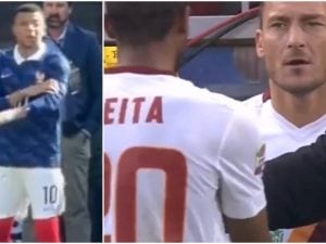 Mbappé pretende la fascia di capitano al cambio, Totti faceva l’opposto: il video di Francesco spopola