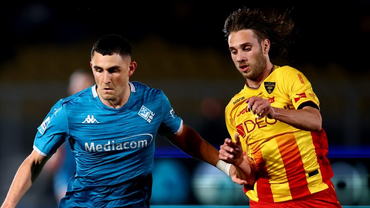 Il Lecce riprende la Fiorentina, finisce pari la sfida salvezza: viola a +8 sul terzultimo posto