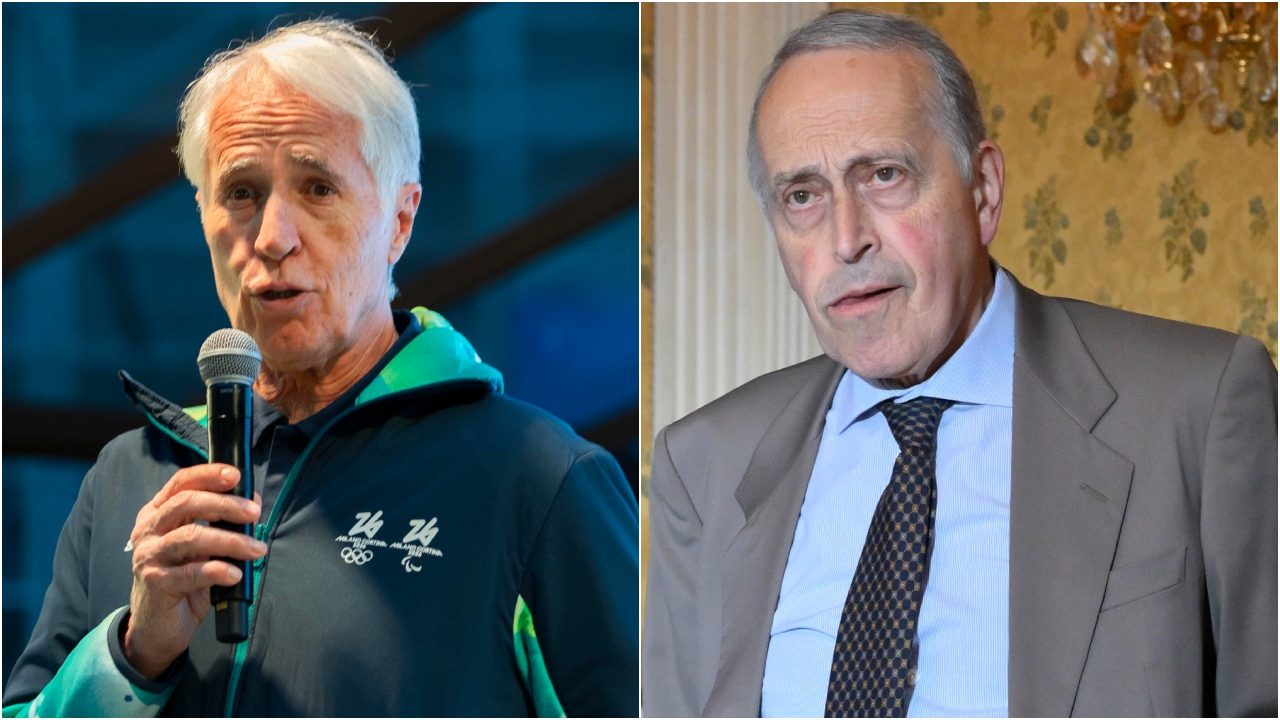 L’ex presidente Coni, Malagò, e l’attuale presidente LND, Abete.