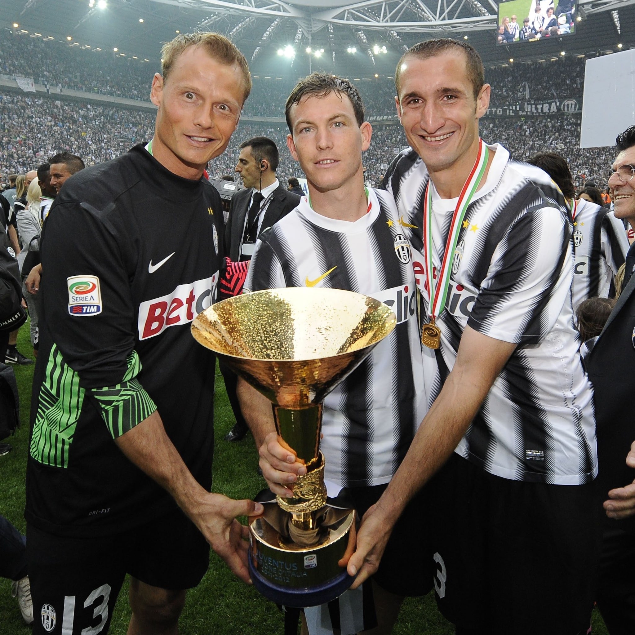 Manninger festeggia un titolo con la Juve