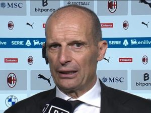 Allegri dopo la disfatta del Milan: “Fischi giusti, ma non bisogna farsi travolgere dagli eventi”