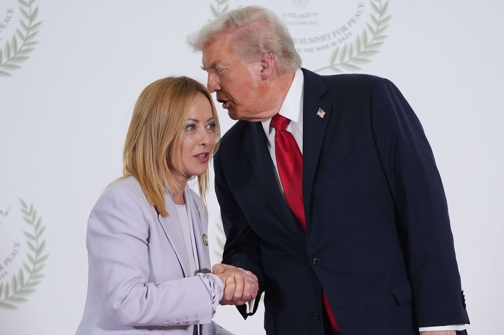 La premier italiana, Giorgia Meloni, e il Presidente degli Stati Uniti, Donald Trump.