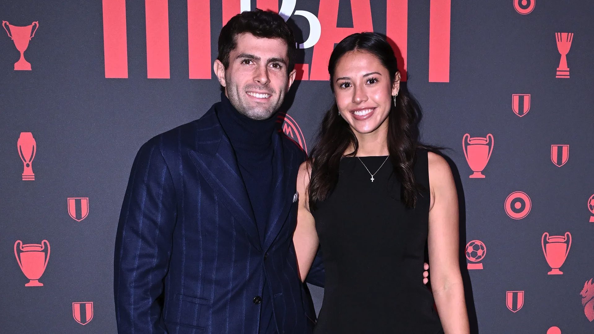 Christian Pulisic e l’ex fidanzata Alexa Melton alla festa per i 125 del Milan