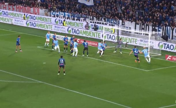 Il gol di Romagnoli che ha sbloccato la partita.