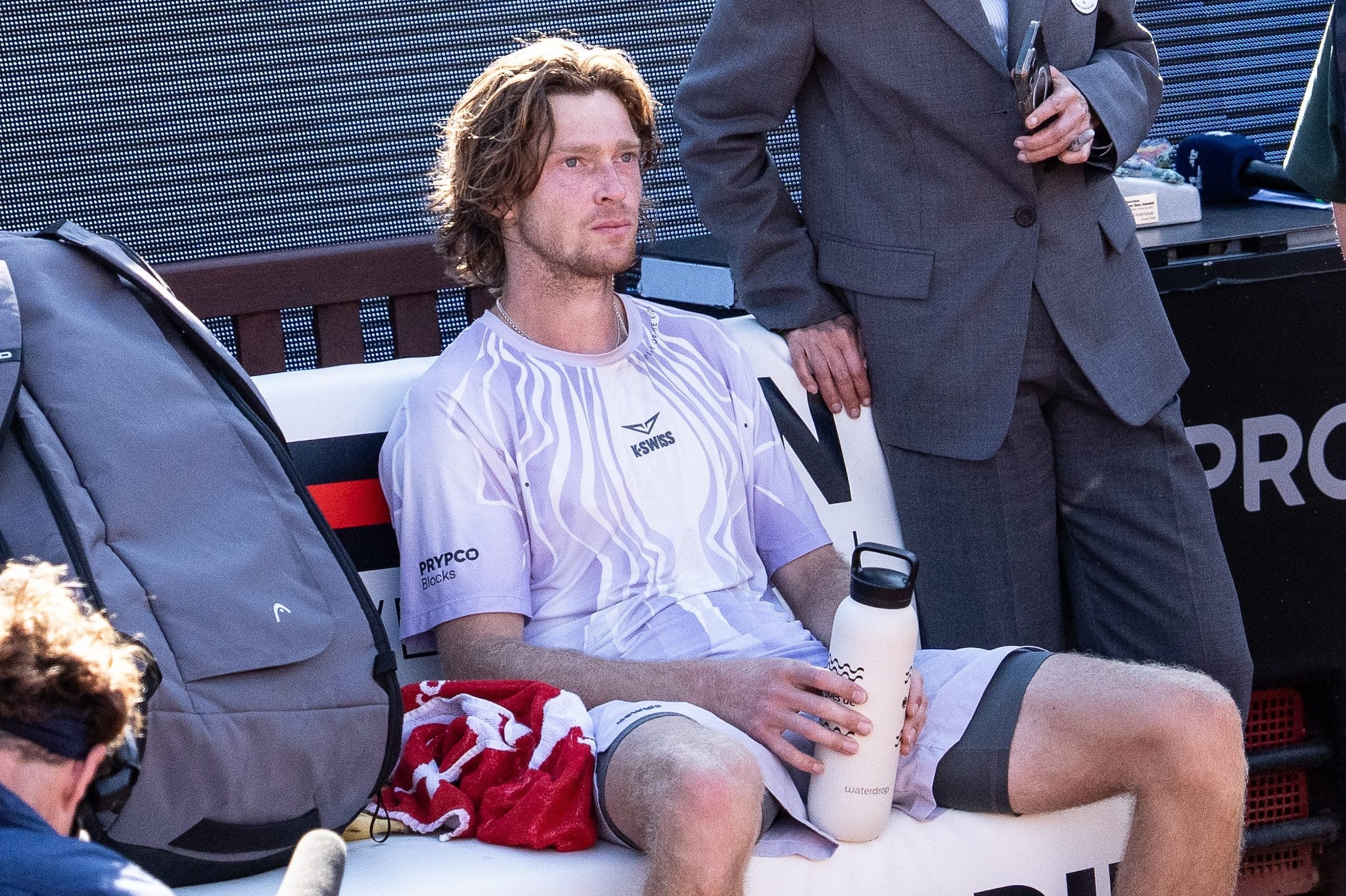 Andrey Rublev dopo la finale persa a Barcellona contro Arthur Fils