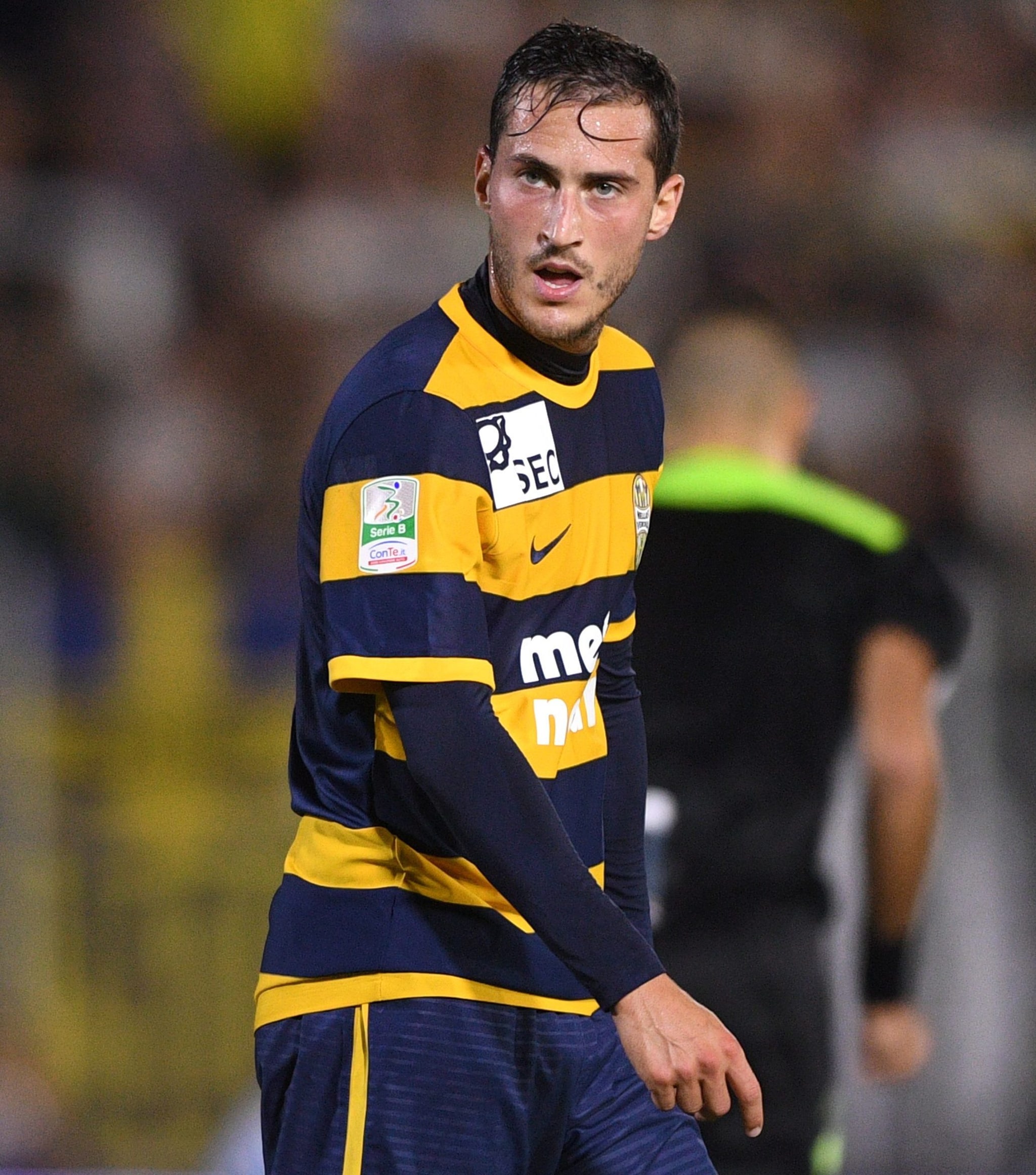 Simone Ganz durante l’esperienza al Verona.