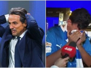 Simone Inzaghi in caduta libera all’Al Hilal: eliminato dalla Champions, un tifoso piange a dirotto