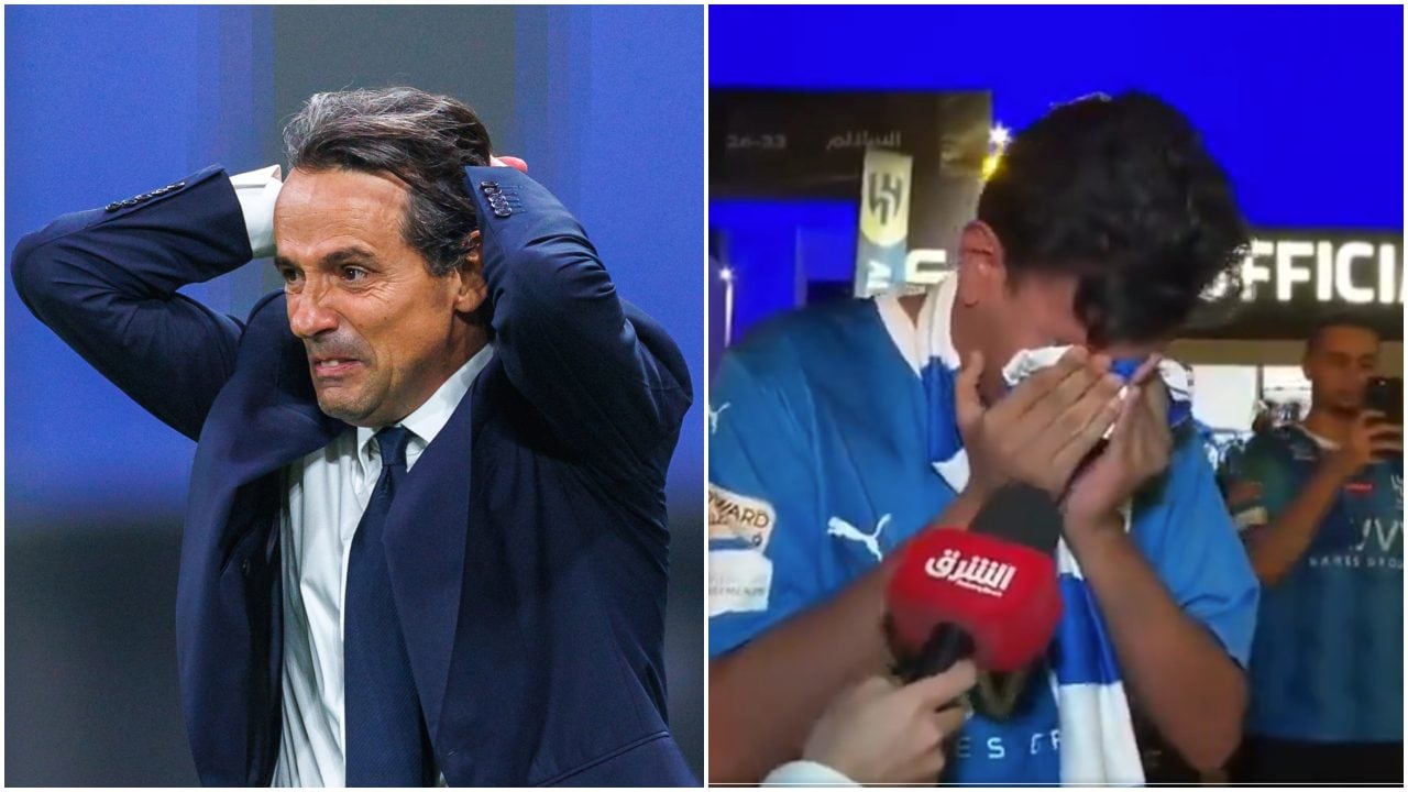 Simone Inzaghi in caduta libera all'Al Hilal: eliminato dalla Champions, un tifoso piange a dirotto