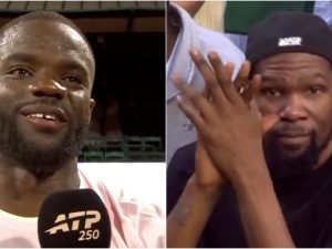 Tiafoe su Kevin Durant: “Nel terzo set è andato via, è vecchio. Doveva tornare a casa per riposarsi”