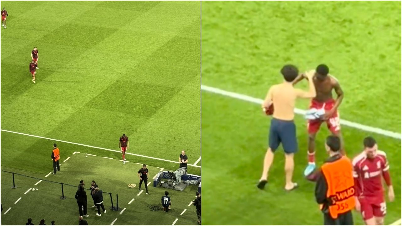 Vitinha aspetta 20 minuti per regalare la maglia al giovane Trey Nyoni: un gesto da campione