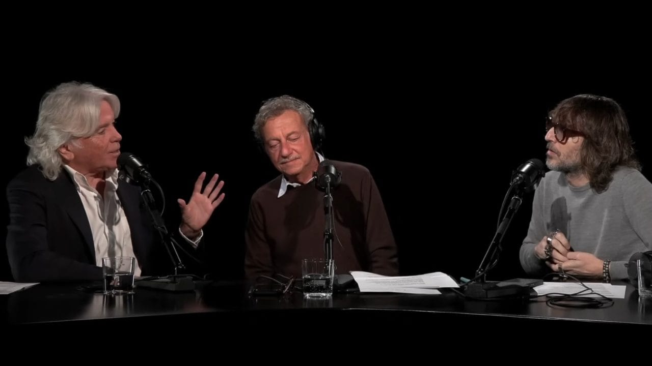 Ivan Zazzaroni e Sandro Sabatini nel podcast con Giuseppe Cruciani