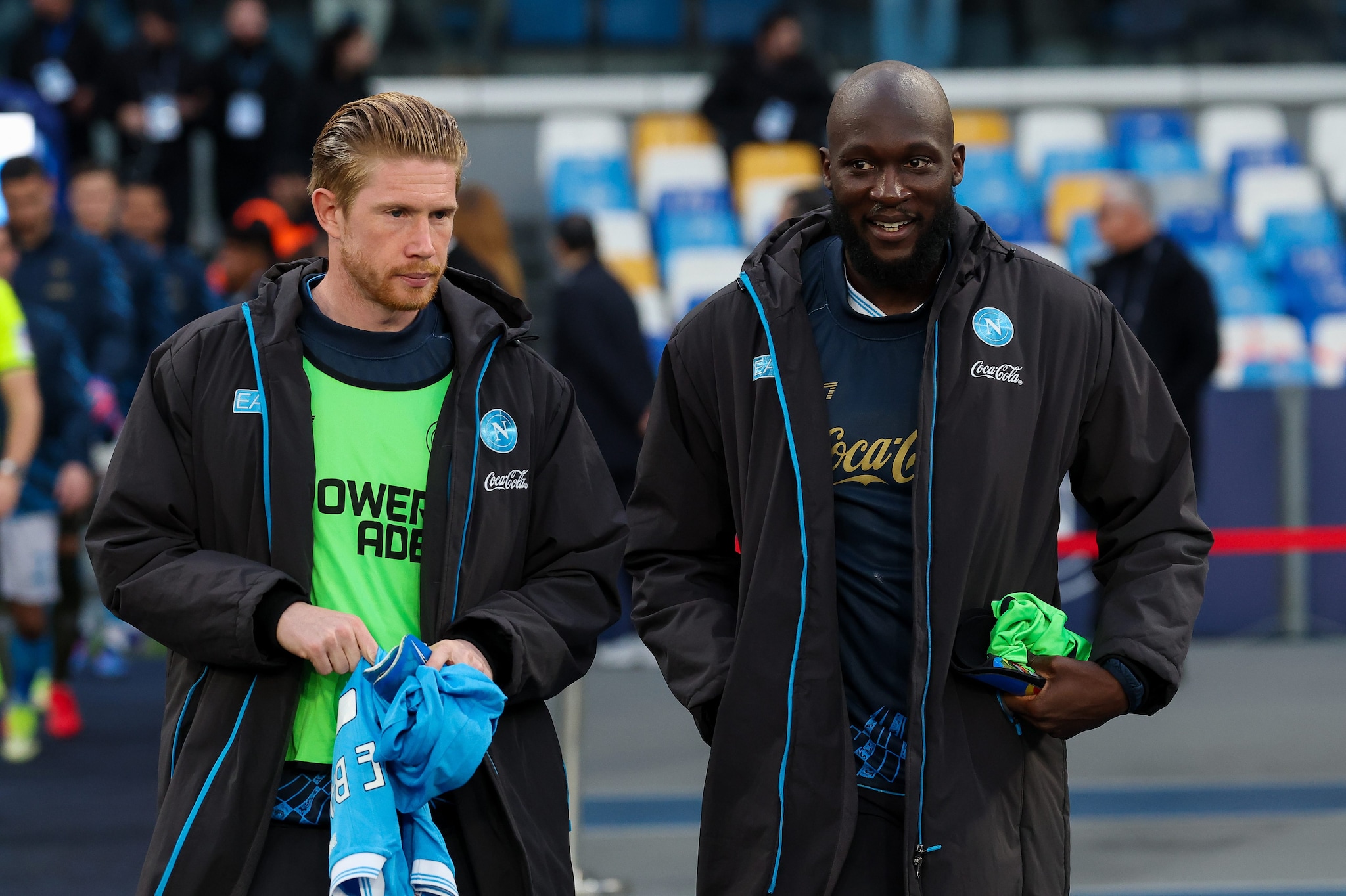 Lukaku con De Bruyne suo compagno al Napoli e di nazionale