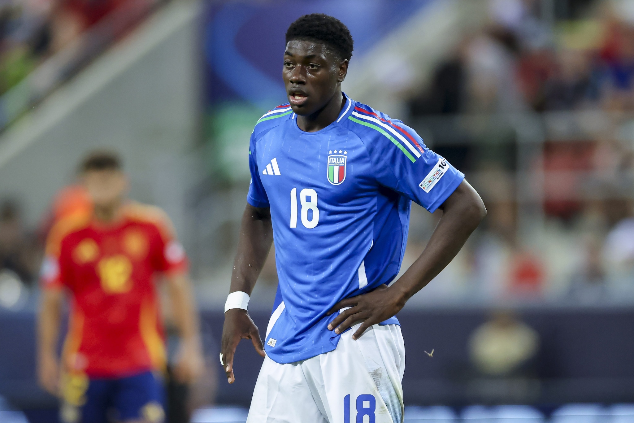 Doumbia con la maglia dell’Italia Under 21.