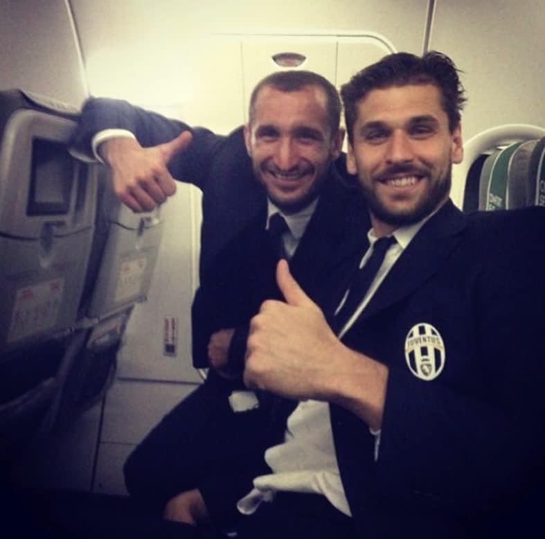 Llorente e Chiellini ai tempi della Juventus