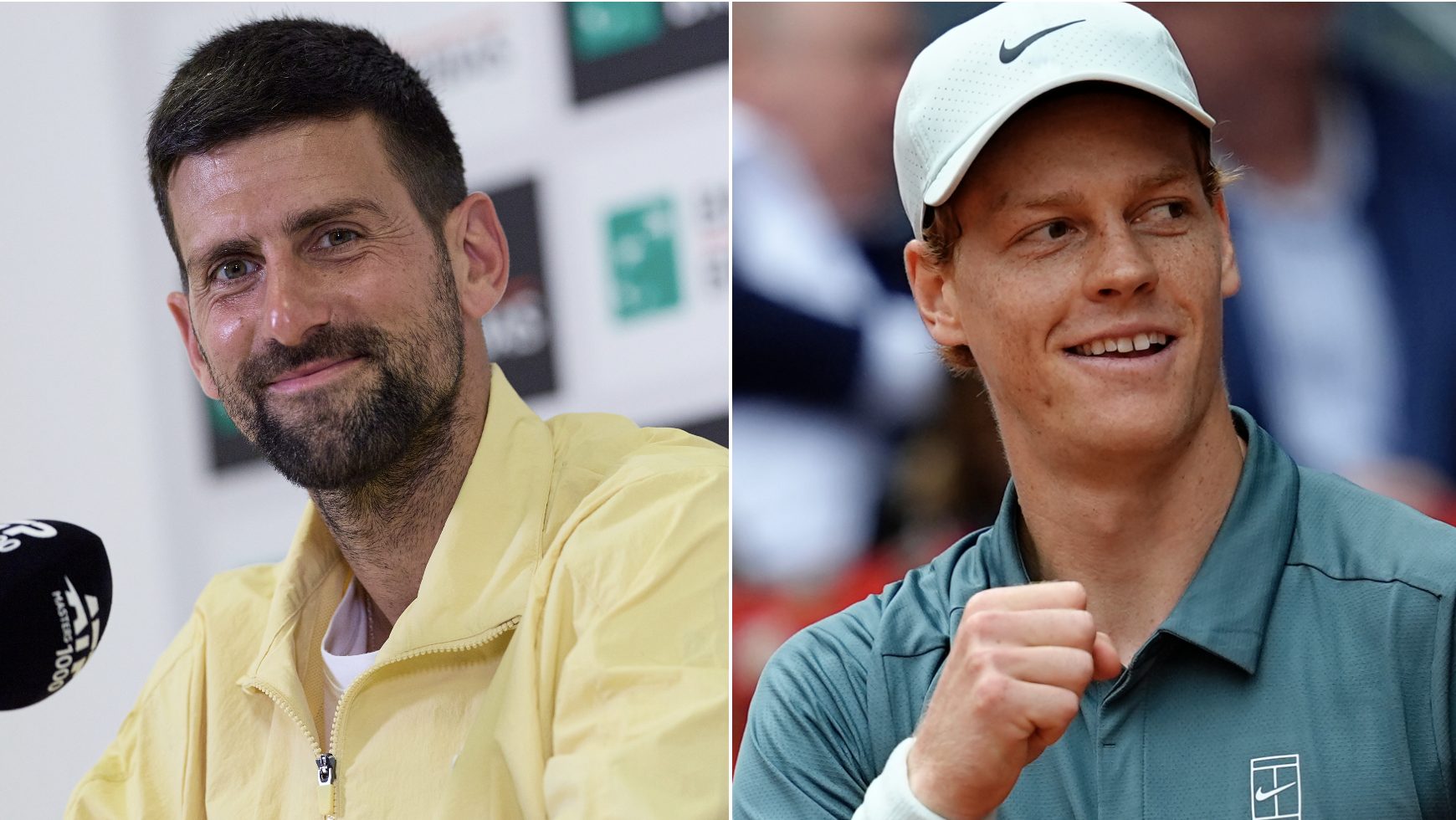 Djokovic: "Sinner è impressionante. Però ora nei Masters 1000 ci sono dei vantaggi che aiutano"