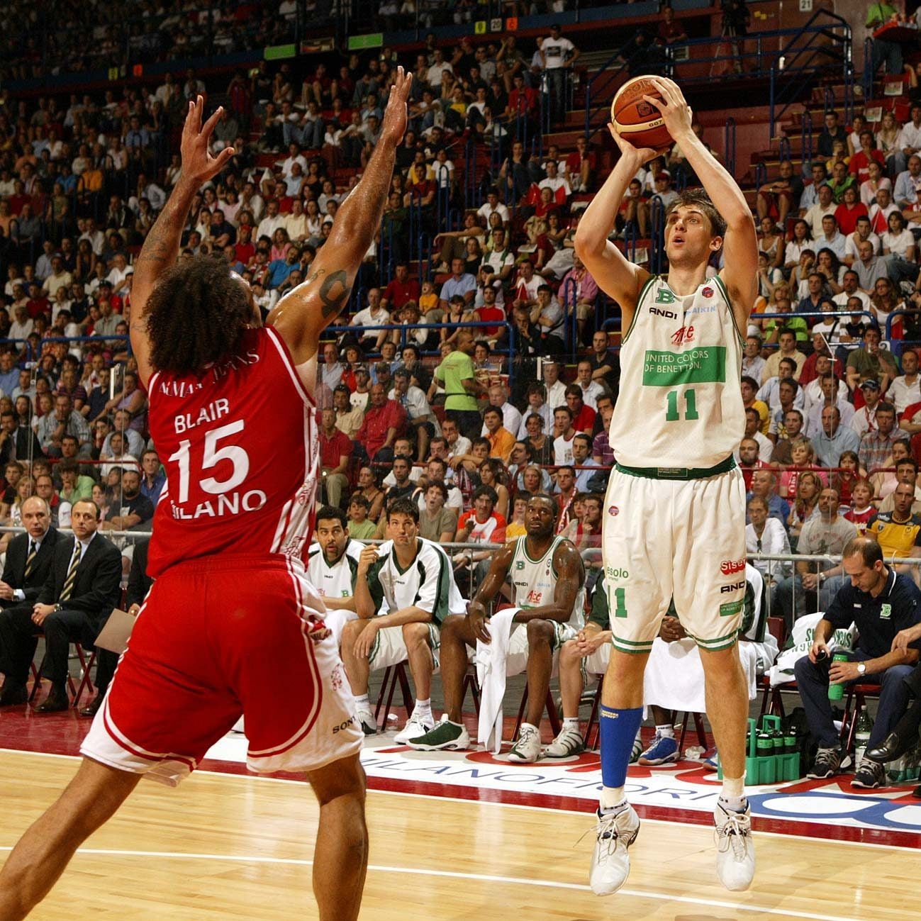 Bargnani ai tempi della Benetton.
