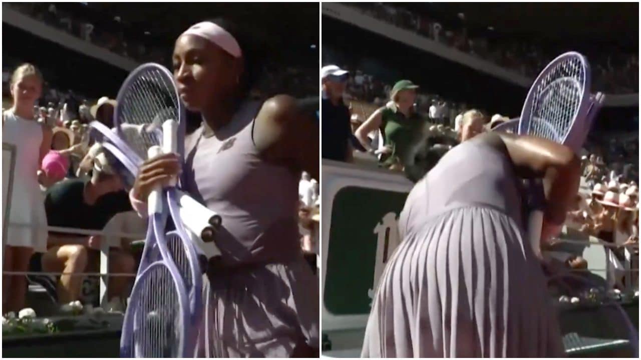 Coco Gauff mette le racchette in frigo al Roland Garros: sentono caldo anche loro