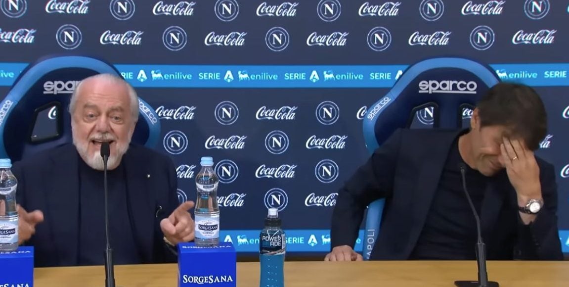 La reazione di Conte quando De Laurentiis è partito per la tangente contro la politica