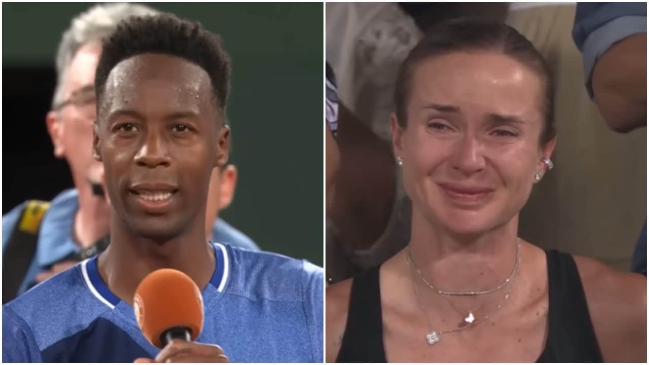 Gael Monfils fa piangere Elina Svitolina al Roland Garros: le dedica un discorso commovente