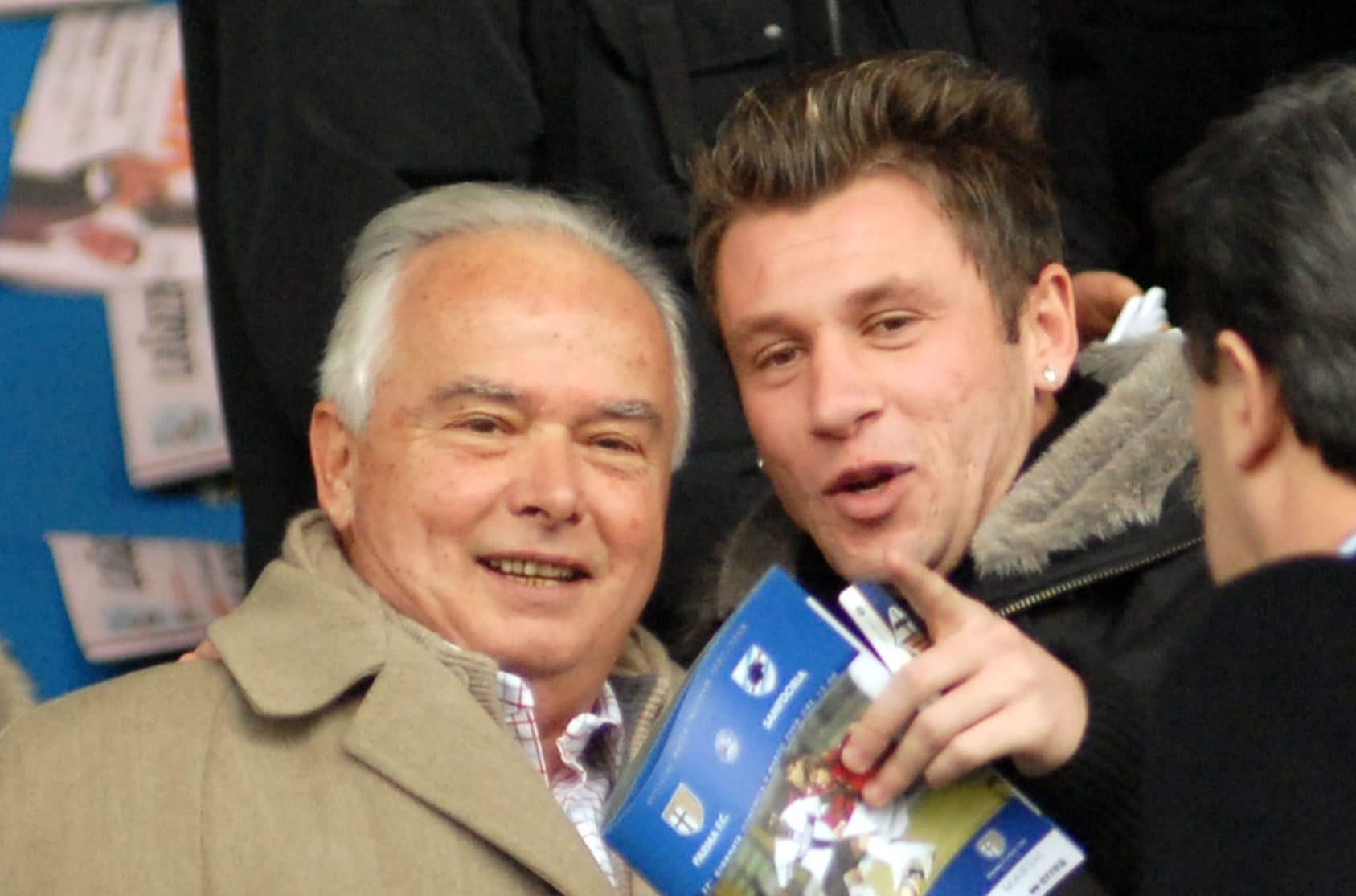 Garrone e Cassano nel marzo 2008